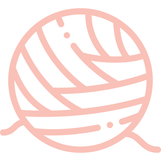 decorative rolling ball of yarn